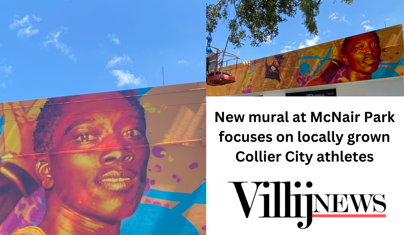 New mural at McNair Park focuses on locally grown Collier City athletes