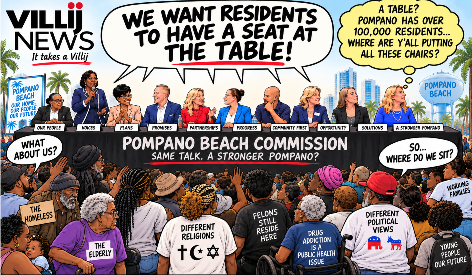 Pompano Candidates Clash Over Growth, Affordability and Who Gets a ‘Seat at the Table’